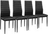 Essgruppe Bergen (Set, 5-tlg) 105x60x75 cm schwarz [en. casa] Bild 4