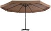 vidaXL Sonnenschirm mit Aluminium-Mast 500 cm Taupe 44475 Bild 2