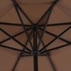vidaXL Sonnenschirm mit Aluminium-Mast 500 cm Taupe 44475 Bild 3
