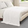 vidaXL Überwurfdecke Weiß 200 x 150 cm Fleece 42016934 Bild 3