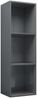 vidaXL Bücherregal/TV-Schrank Hochglanz-Grau 36x30x114cm Holzwerkstoff 800143 Bild 2