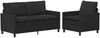 vidaXL Sofa Set 2 pcs Schwarz Samt 3417072 Bild 2