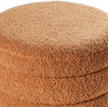 Pouf CHILLY Bouclé Goldbraun Bild 5