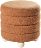 Pouf CHILLY Bouclé Goldbraun Bild 4