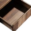 Merax Couchtisch aus Holzmaserung, mit Eine grifflose Schublade, ein Staufach und Heckstaufach,doppelseitiger Stauraum Bild 5