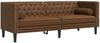 vidaXL 3-tlg. Chesterfield-Sofa-Set Braun Kunstleder Wildleder-Optik 3209290 Bild 4