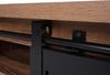Wohnzimmerset aus TV-Rack, Sideboard, Kommode und Couchtisch HWC-K75, Schiebetür Staufächer, Industrial ~ braun Bild 5