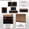 Wohnzimmerset aus TV-Rack, Sideboard, Kommode und Couchtisch HWC-K75, Schiebetür Staufächer, Industrial ~ braun Bild 2