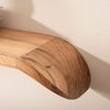 FineBuy Wandregal Mango Massivholz · Hängeregal mit geschwungenen Enden · Handgefertigtes Schwebendes Regal im modernen Design · Regalbrett aus Echtholz Bild 5