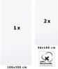 Betz Badetuch 3-TLG. XXL Badetuch Set Palermo Farbe weiß, (Set, 3-St) Bild 2