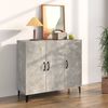 Sideboard, Kommode Betongrau 90x34x80 cm Holzwerkstoff j1334p Bild 2