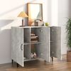 Sideboard, Kommode Betongrau 90x34x80 cm Holzwerkstoff j1334p Bild 3