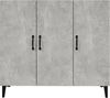 Sideboard, Kommode Betongrau 90x34x80 cm Holzwerkstoff j1334p Bild 5