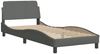vidaXL Bett mit Matratze "Dover" Dunkelgrau 90x190 cm Stoff 3208305 Bild 4