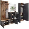 moebel-dich-auf Garderoben-Set COMO, (Paneel + Schuhschrank + Spiegel + Hochschrank, in anthrazit oder weiß / Artisan Eiche Nb), 223 cm breit Bild 3