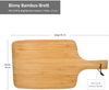 Binny Bambus-Brett mit Griff 46 x 24 x 1,5 cm Holz Servier-Platte Schneide-Brett Bild 4