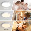 JDONG LED Deckenleuchte RGBIC 24W/36W, Led Deckenlampe dimmbar mit mit Fernbedienung, Deckenlampe Rund Flach Ø30cm/40cm, LED fest integriert, Deckenbeleuchtung 3000K-6500K, für Schlafzimmer Küche Wohnzimmer Bild 3