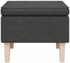 vidaXL Hocker mit Holzbeinen Dunkelgrau Stoff [329426] Bild 3