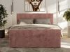 Boxspringbett, Doppelbett mit zwei Bettkästen und hohem Kopfteil aus Cordstoff - TILIANO DUO - 160 x 200 cm - Rosa Cord - H3 Bild 3