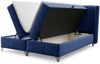 Boxspringbett Schlafzimmerbett DAMIEN 160x200cm Stoff Salvador Blau Bild 3