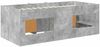 vidaXL Loft Bettgestell mit Schrank 3 Stk. Betongrau Holzwerkstoff 3423401 Bild 5