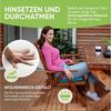 Gräfenstayn Stuhlkissen Sitzkissen 40x40cm Haltebänder Indoor Outdoor, robustes Sitzkissen für Indoor & Outdoor, mit Haltebändern Bild 3