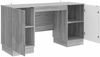 vidaXL Schreibtisch Graues Sonoma 142,5 x 50 x 75 cm Holzwerkstoff 3414627 Bild 3