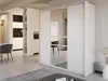 Vente-unique - ZADIA Wardrobe and walk-in wardrobe Holz, Platte Weiß - B 65 cm x H 217 cm x L 200 cm Bild 5