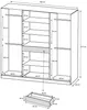 Vente-unique - ZADIA Wardrobe and walk-in wardrobe Holz, Platte Weiß - B 65 cm x H 217 cm x L 200 cm Bild 4