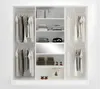 Vente-unique - ZADIA Wardrobe and walk-in wardrobe Holz, Platte Weiß - B 65 cm x H 217 cm x L 200 cm Bild 3
