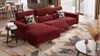 Sofanella Eckcouch TERAMO Ecksofa Wohnlandschaft Stoffsofa in Hellgrau S: 260 Breite x 101 Tiefe Bild 5