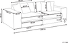 3-Sitzer Sofa cremeweiß mit Kissen GLORVIKA II Bild 2
