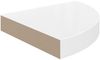 vidaXL Schwebendes Eckregal Hochglanz-Weiß 25x25x3,8 cm MDF 323886 Bild 3