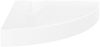 vidaXL Schwebendes Eckregal Hochglanz-Weiß 25x25x3,8 cm MDF 323886 Bild 2