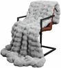 vidaXL Rutschfeste Decke aus Kunstkaninchenfell Olite Grau Polyester 42021810 Bild 3