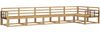 vidaXL Outdoor-Sofagarnitur 6 pcs Weiß 406 x 168,5 x 73 cm 3386523 Bild 2