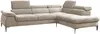 Vente-unique - SEPINA Sofa SamtStoff Beige - B 214 cm x H 75 cm x L 280 cm Bild 3