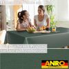 ANRO Tischdecke Wachstuchtischdecke abwaschbar UNI auch als Gartentischdecke (Einzelstück 1-tlg), wasserabweisend pflegeleicht Textil-Optik Grün 100x140cm Bild 3
