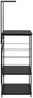 vidaXL Mikrowellenregal Schwarz 60x39,6x123 cm Holzwerkstoff 288238 Bild 4