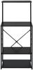 vidaXL Mikrowellenregal Schwarz 60x39,6x123 cm Holzwerkstoff 288238 Bild 3