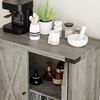 GarveeMore Buffet Sideboard mit 2 Türen Küchenschrank Aufbewahrungsschrank Sideboard Weiß Küchenschrank mit 2 Türen Bild 4