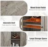 GarveeMore Buffet Sideboard mit 2 Türen Küchenschrank Aufbewahrungsschrank Sideboard Weiß Küchenschrank mit 2 Türen Bild 3