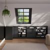 Dachschrägenschrank Eckschrank Rion Anthrazit Landhaus/Anthrazit 75.6 x 81.6 cm mit 1 Tür Vicco Bild 3