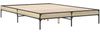 vidaXL Bettgestell Sonoma-Eiche 140x200 cm Holzwerkstoff und Metall 845017 Bild 3