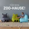 LUMALAND 'Animal Line Hippo' Kindersitzsack, indoor & outdoor, Polyester grau, 200 l Bild 3