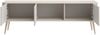 Selsey 'Ovarlo' TV-Lowboard, greige mit goldenen Metallbeinen, ca. 49 x 163 x 38 cm Bild 4