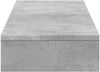 vidaXL Monitorständer Betongrau 100x27x10 cm Holzwerkstoff 854655 Bild 5