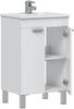 Waschbeckenunterschrank >ECO KIT< in Weiß glänzend - 50x80x39 (BxHxT) Bild 2