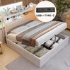 Bett 180x200 cm mit Stauraum und hydraulischem Hebesystem – Holz & Metall, mit USB Bild 4