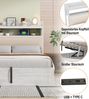 Bett 180x200 cm mit Stauraum und hydraulischem Hebesystem – Holz & Metall, mit USB Bild 5